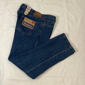 Denizen W38 L32 Mens Navy Blue Denim Jeans New 💯 Cotton Regular Fit From Levi’s